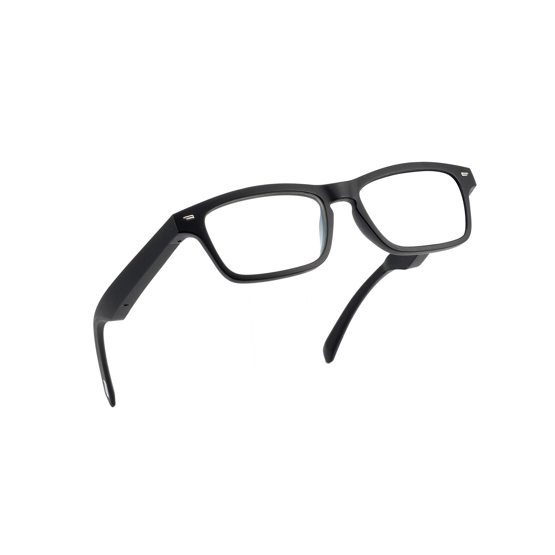 Lunettes de soleil intelligentes noires avec écouteurs et fonction d'appel