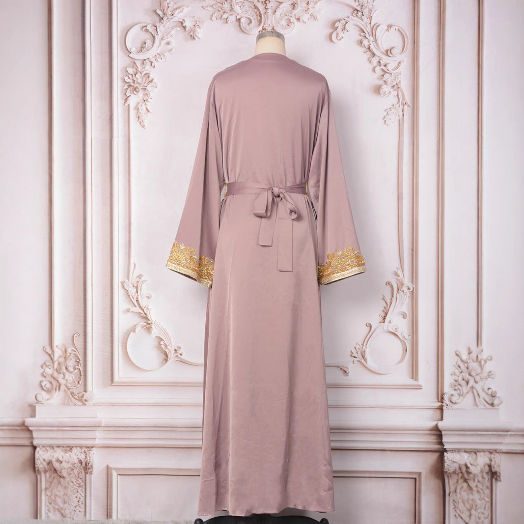 Muslim Women's Wear Beaded Two-piece Set Dress