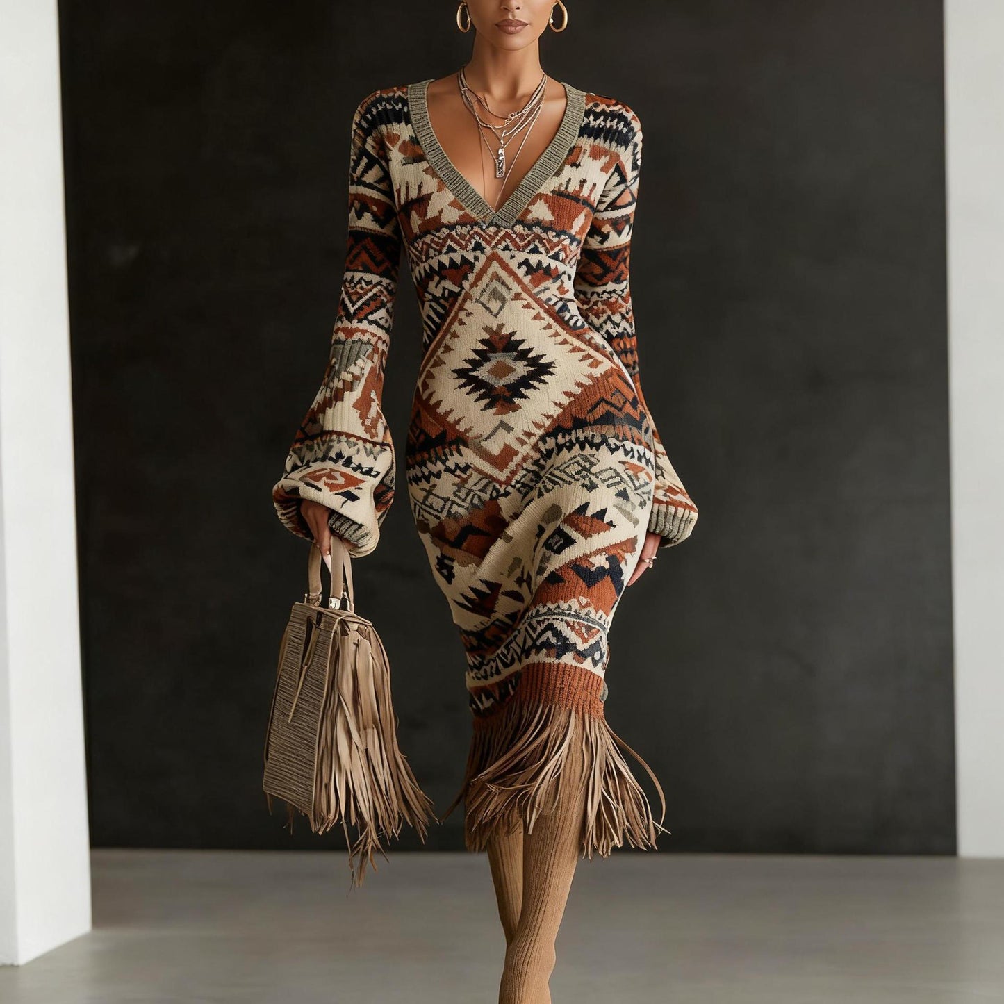 Robes pull en maille créatives pour femmes