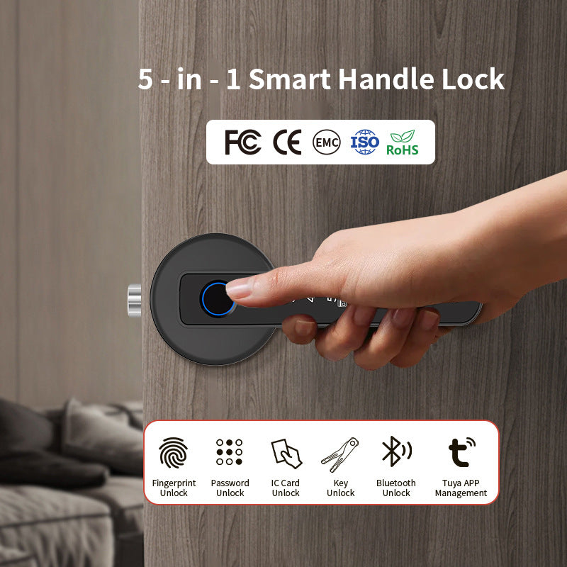 Graffiti Smart Door Lock with Fingerprint, Bluetooth & Keyless Entry