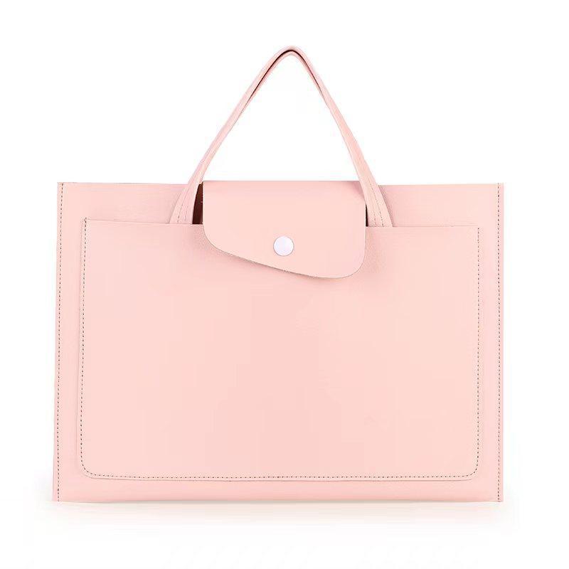 Business Leisure Laptop Bag PU with Plush Lining 36x25cm