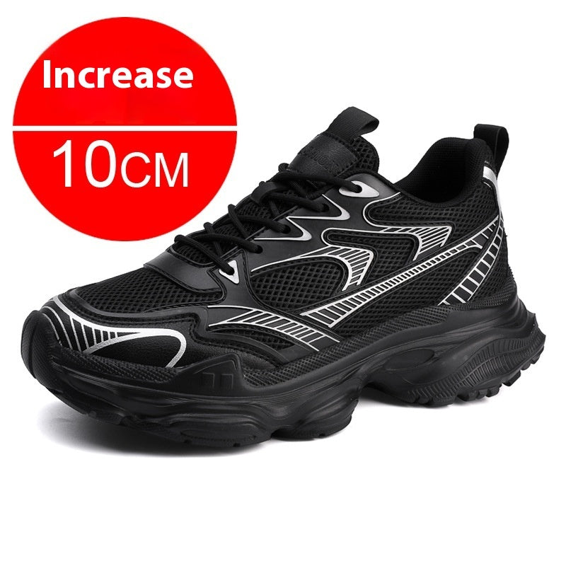 Men's Breathable Casual Height Increasing Shoes with Invisible Elevator