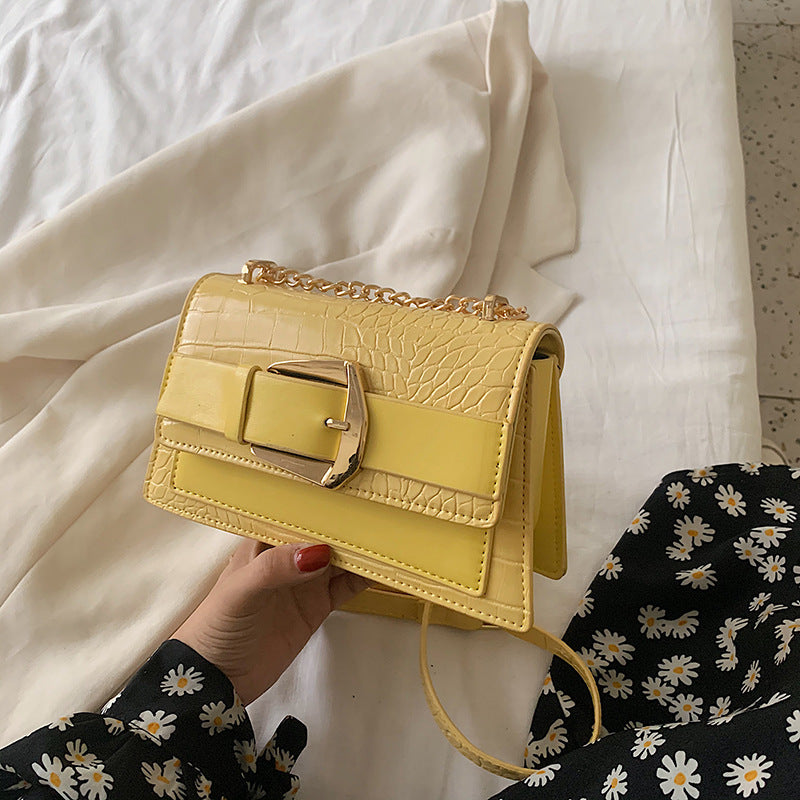 Pattern Flap PU Leather Crossbody Shoulder Bag for Women 21x13x7cm