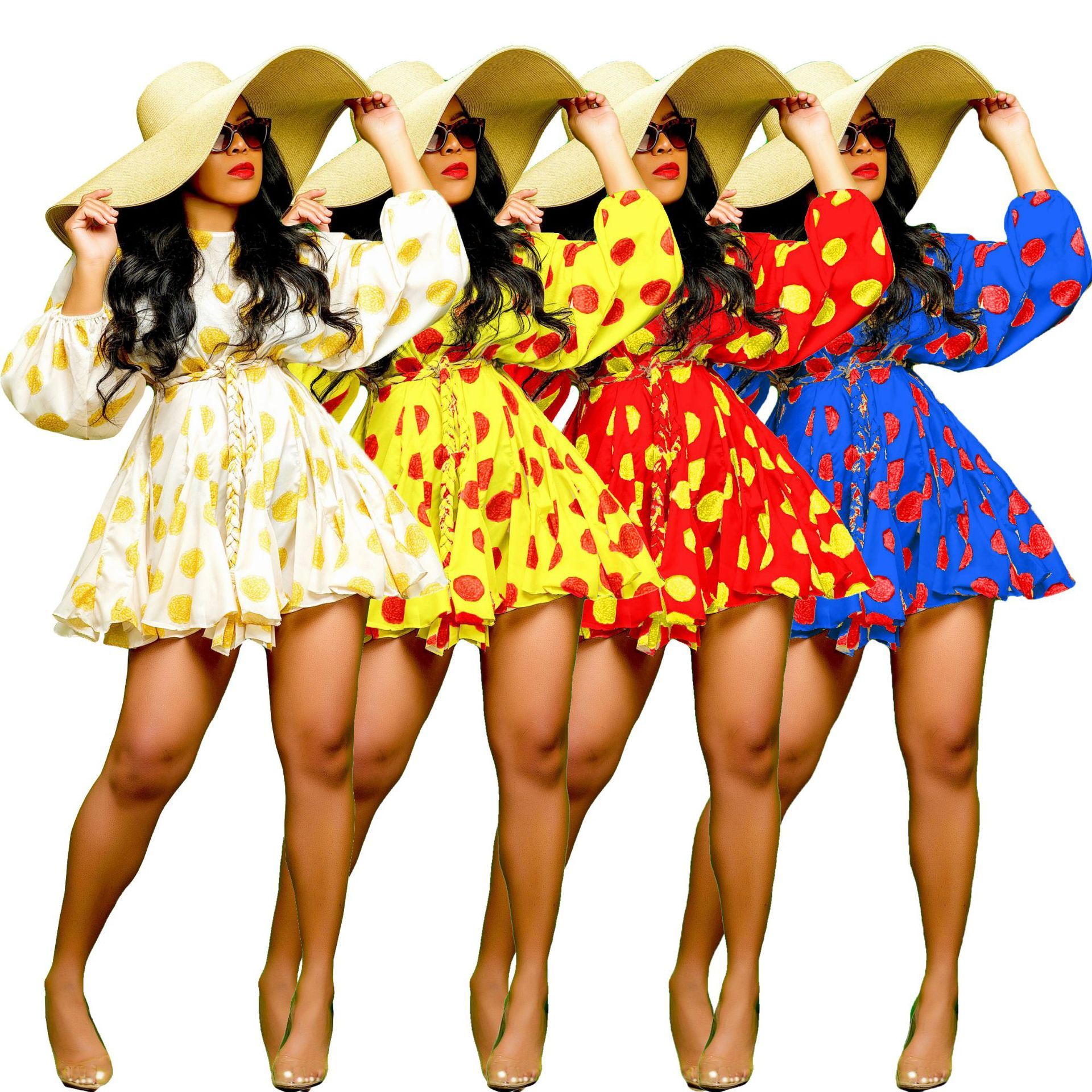 Women’s Long Sleeve Chiffon Bodycon Dress