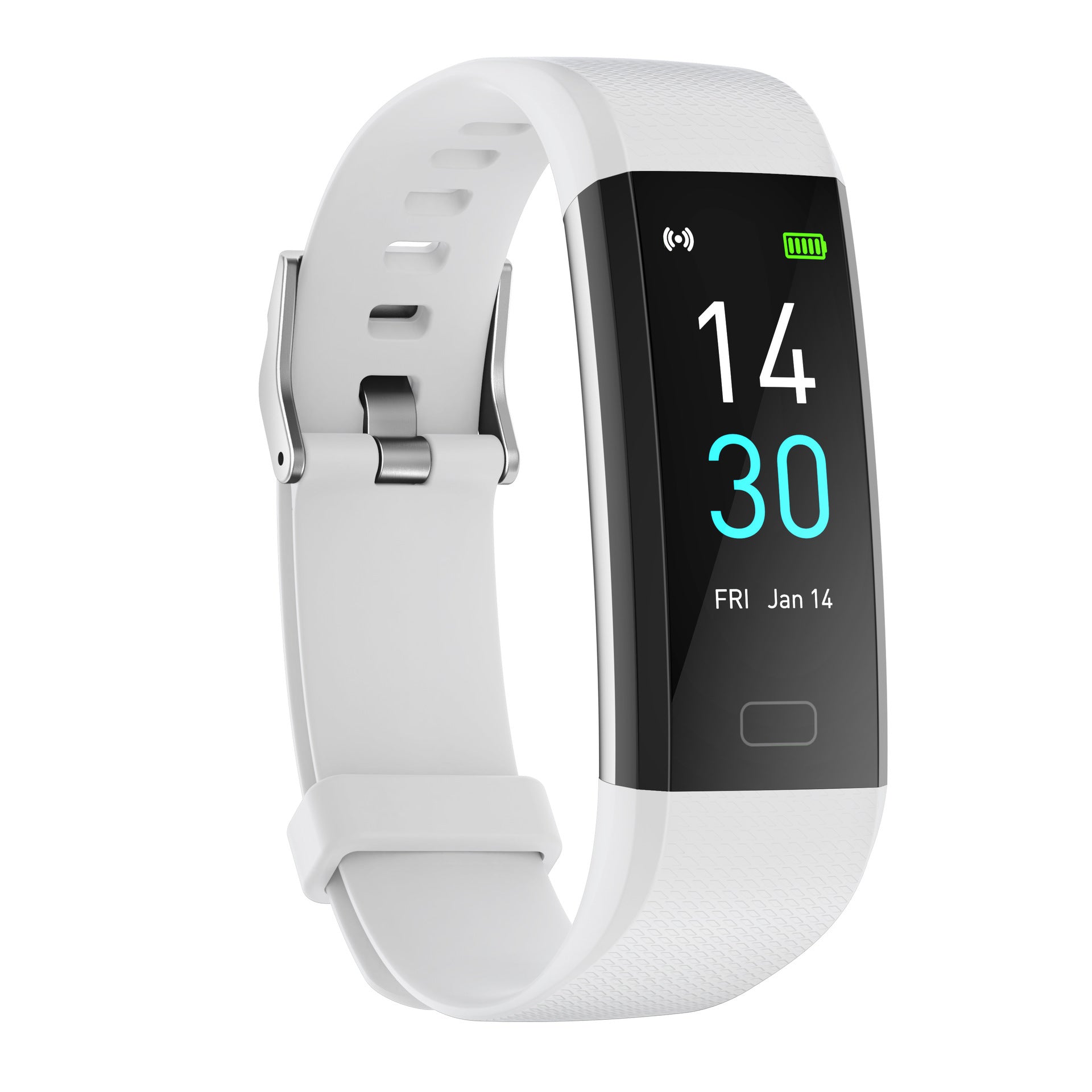 Smart Fitness Bracelet Watch with Heart Rate Meter and Step Counter