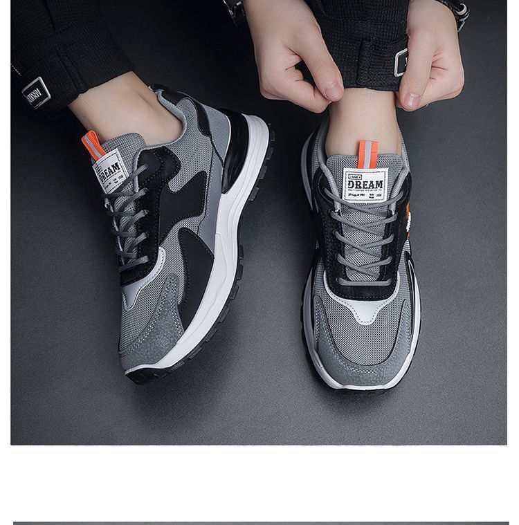 Men's Lightweight Breathable Mesh Running Sneakers - Casual Low Top