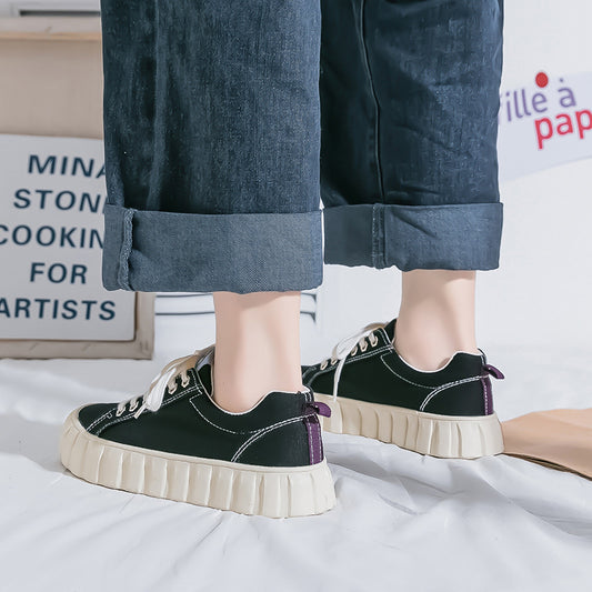 Retro Type All-Match Platform Big Toe Sneakers For Women