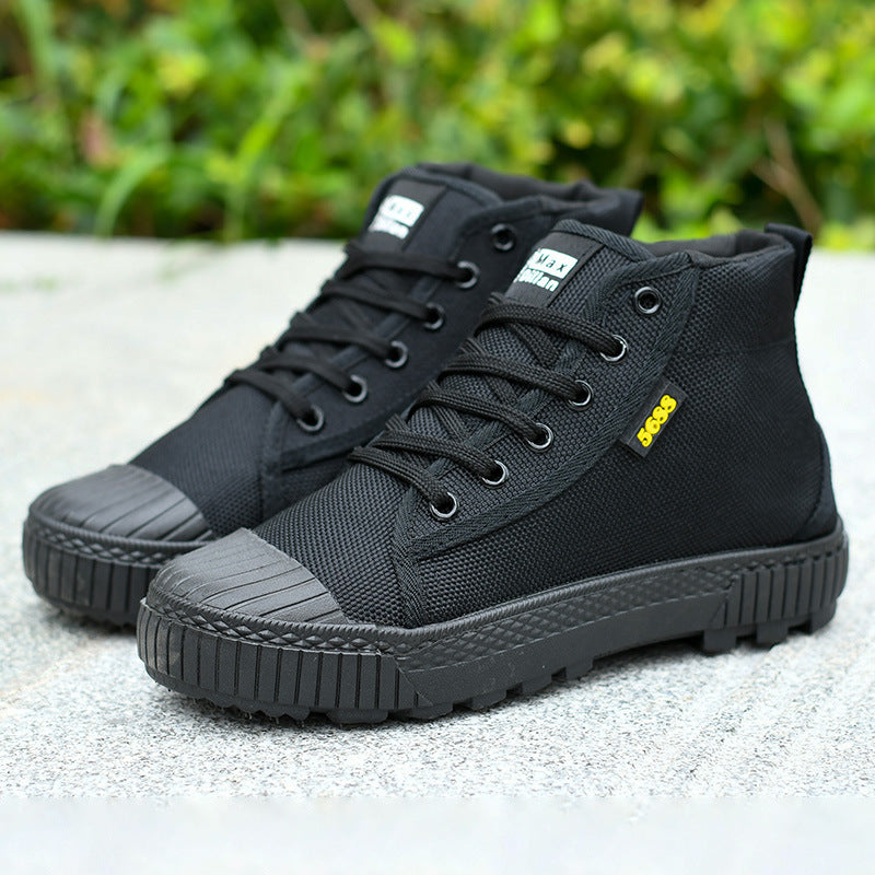 Men's High-Low Canvas Cloth Shoes Breathable Sports Sneakers