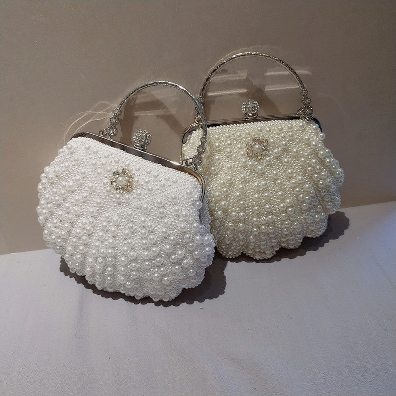 Pochette Femme Sweet Lady Coquillage Perlé 22x18cm