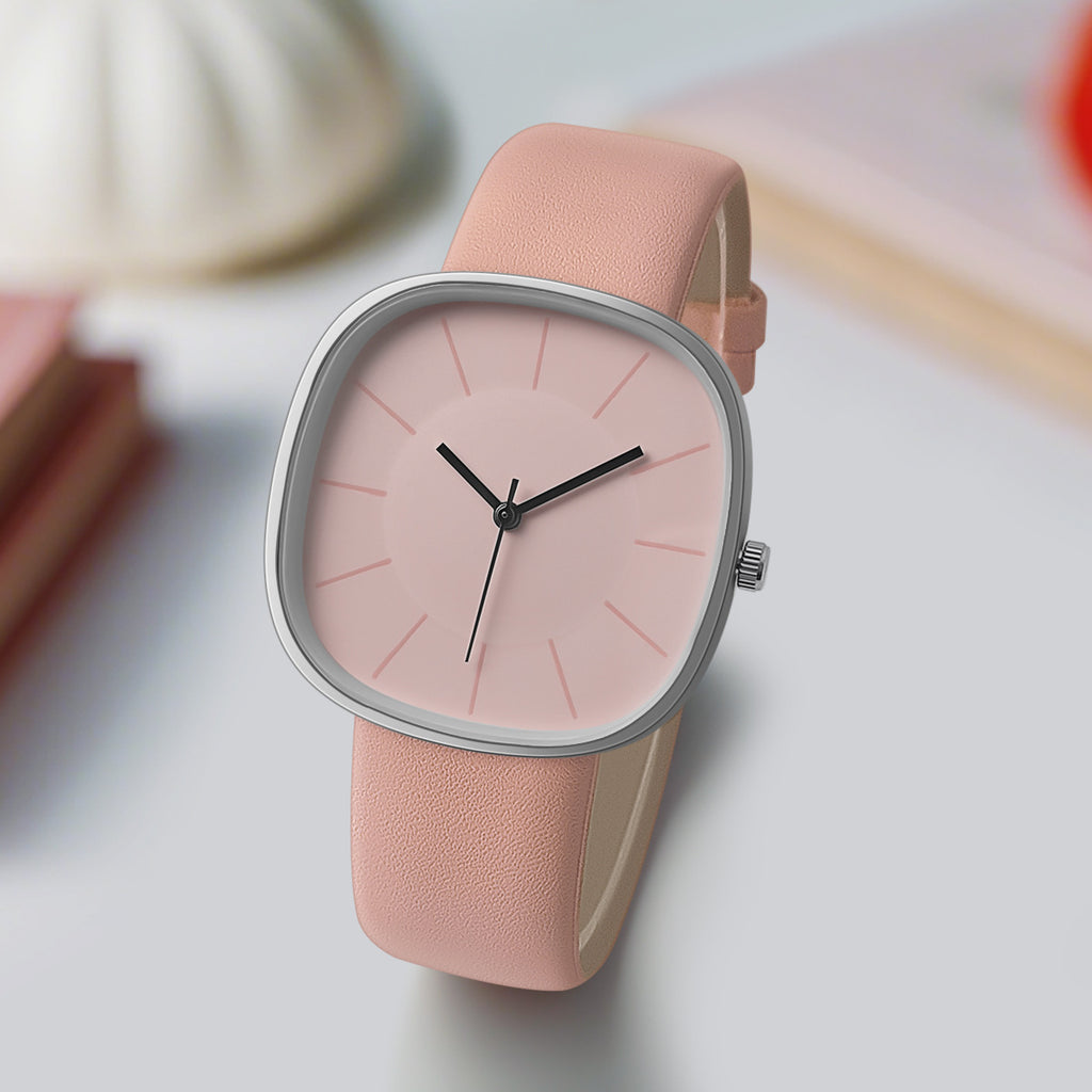 Montre carrée en silicone cube de sucre pour femmes de niche à la mode
