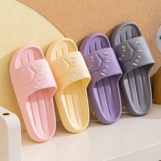 Cute Cartoon Wear-resistant Breathable EVA Home Slippers