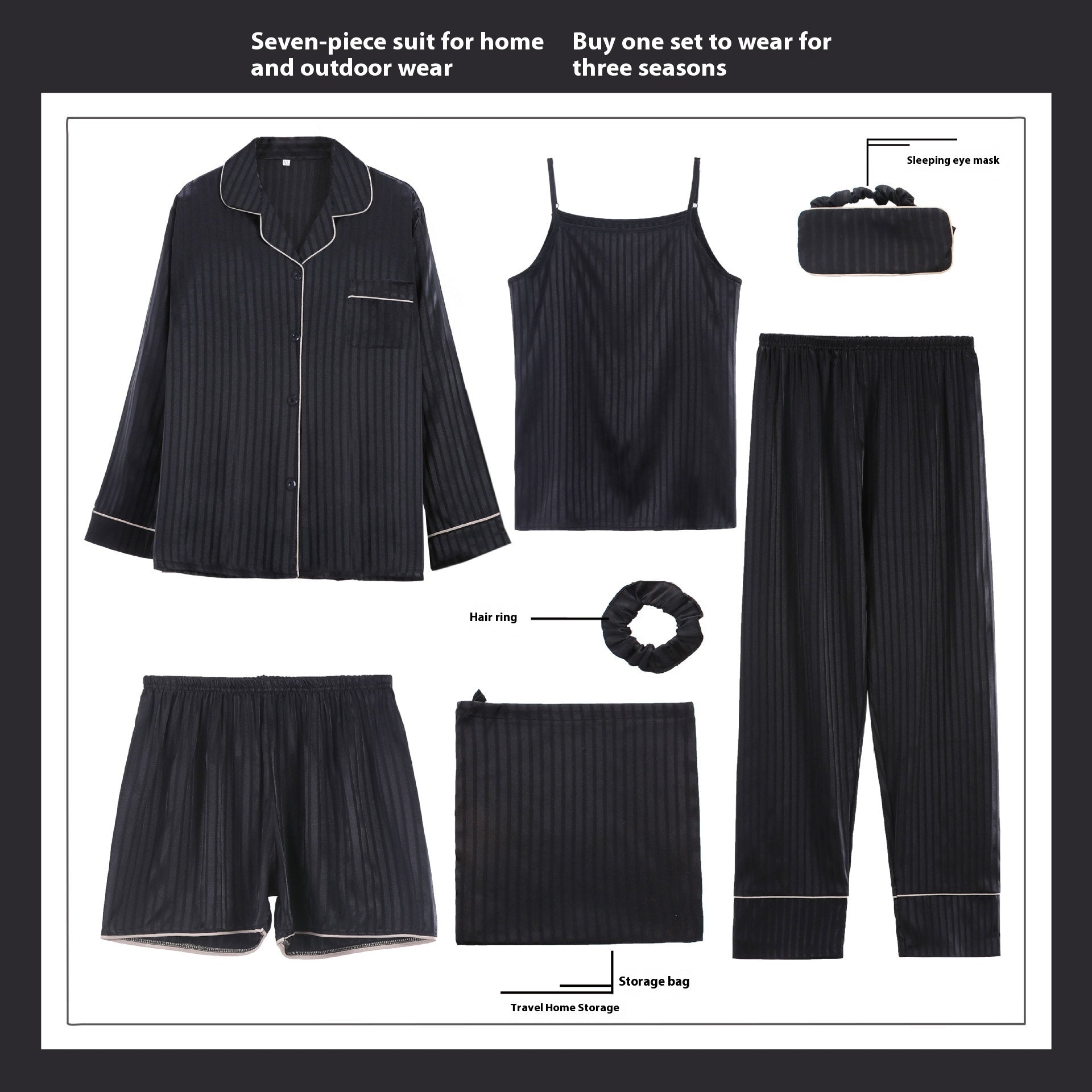 Ensemble de pyjama pour femme en rayonne douce à manches longues, tenue décontractée pour la maison