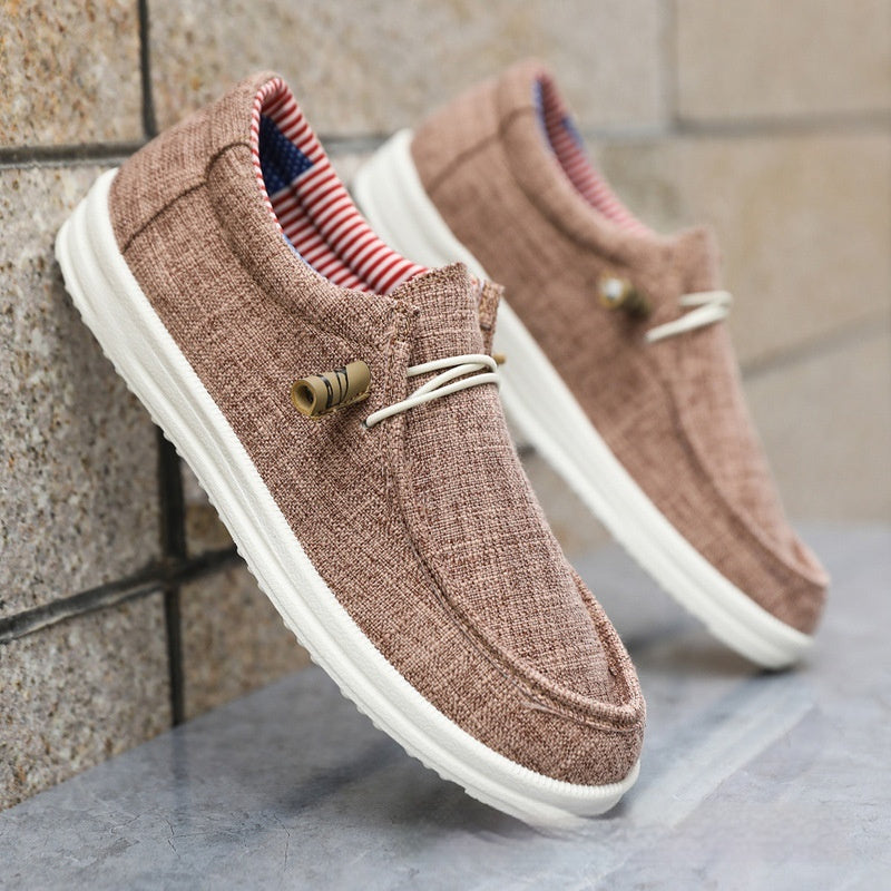 Breathable Mesh Low Top Men's Shoes with Platform Heel