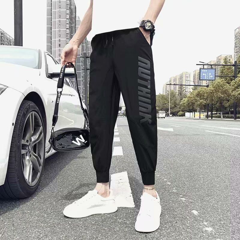 Pantalon Sarouel Homme Coupe Ample Coton Jambe Droite Grande Taille