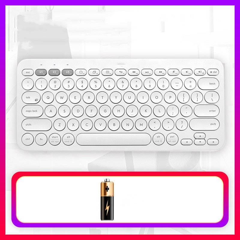 Bluetooth Wireless Keyboard for Mobile, Tablet & Notebook - Universal, ABS, 30x14x3cm, Multi-Color