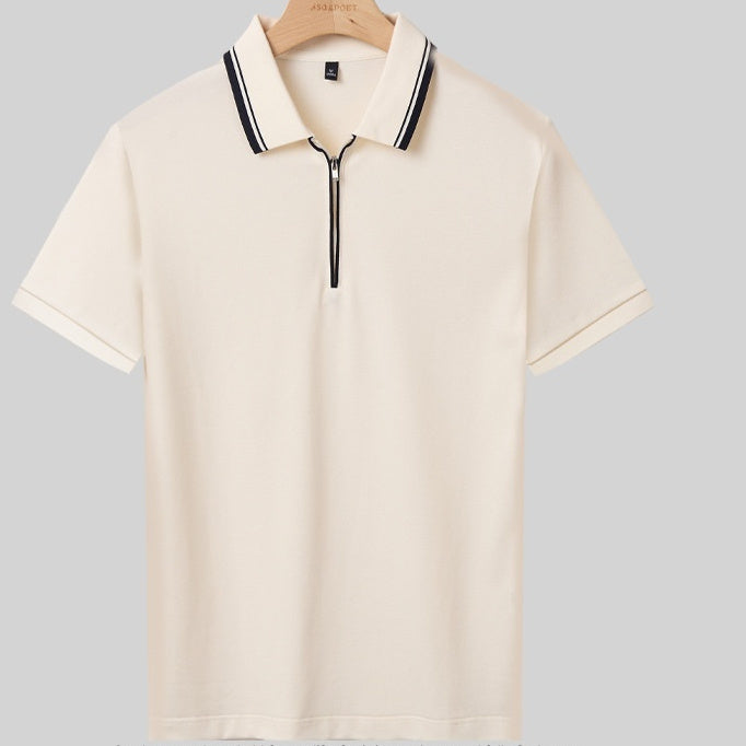 Men's Short-Sleeve Slim Fit Casual Polo Shirt