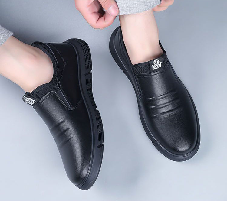 Men's Black White Casual Flats Walking Shoes