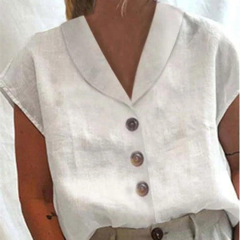 European and American Ladies Cotton Linen Sleeveless Cardigan Top