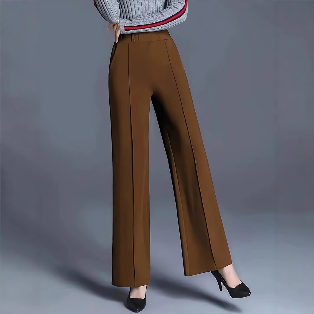 Women's Autumn Winter Wide Leg High Waist Loose Slimming Casual Pants