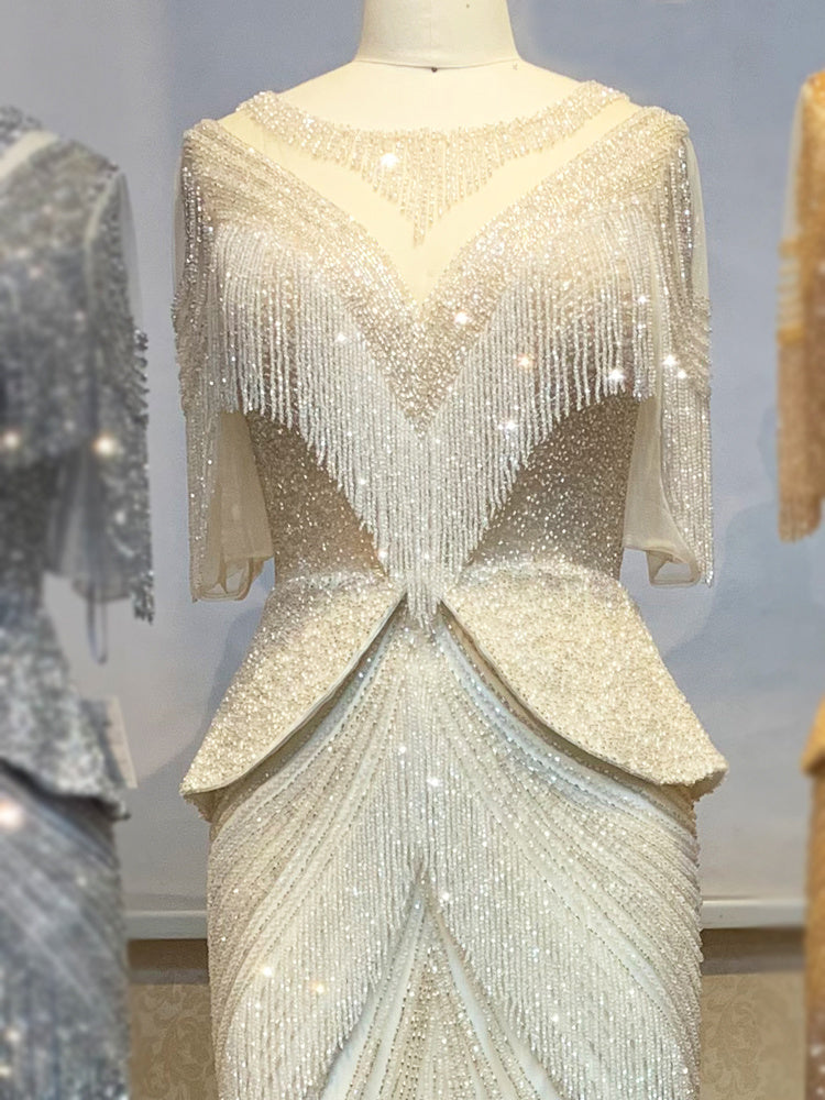Robe de soirée sirène pour femmes, élégante, pour banquet