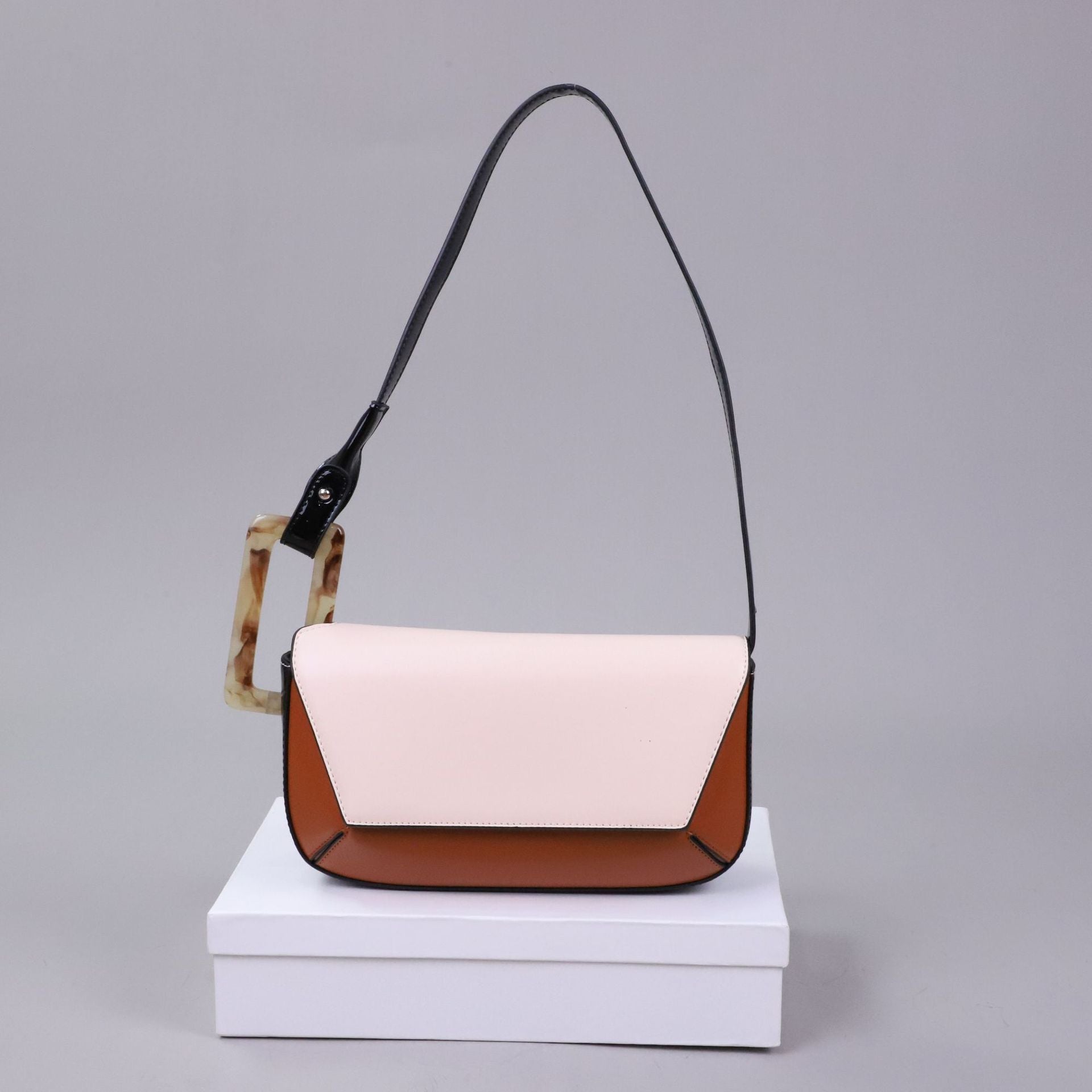 Sac à bandoulière en PU 26CM pour femme de niche française