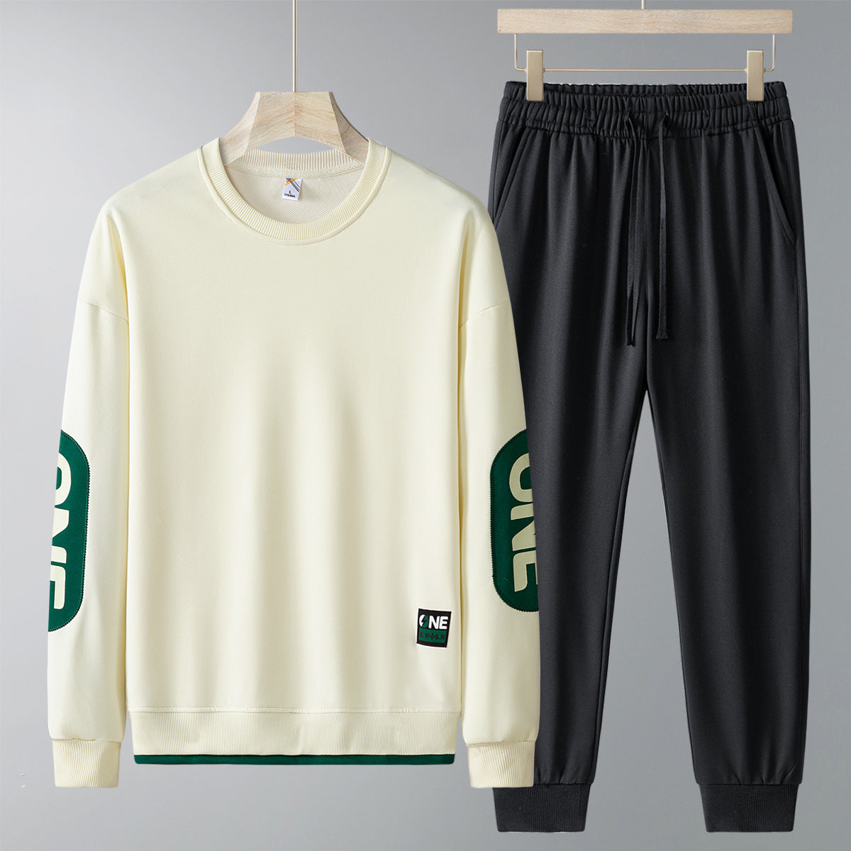 Men's Spring & Autumn Casual Sweatshirt and Sweatpants Set