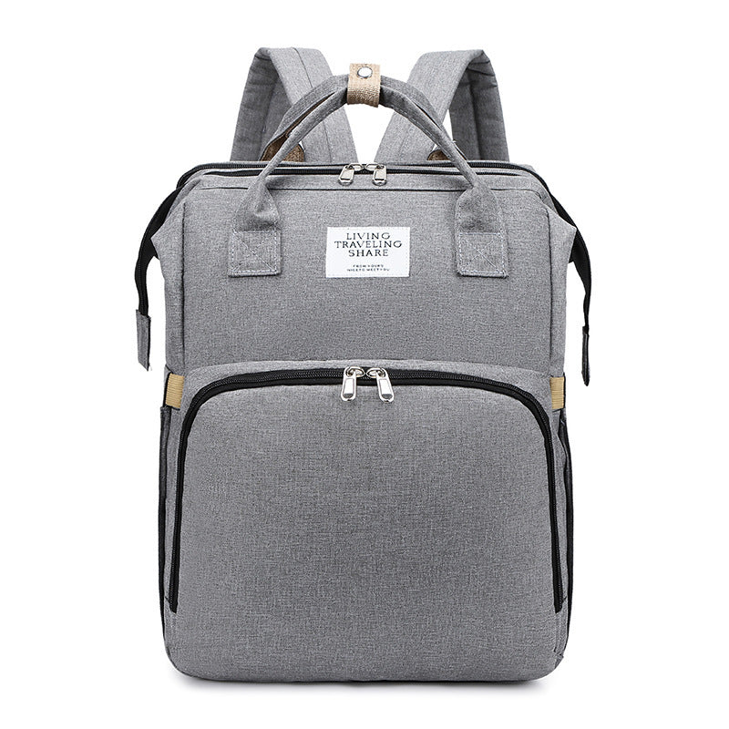 Sac à langer double épaule grande capacité portable avec matelas à langer