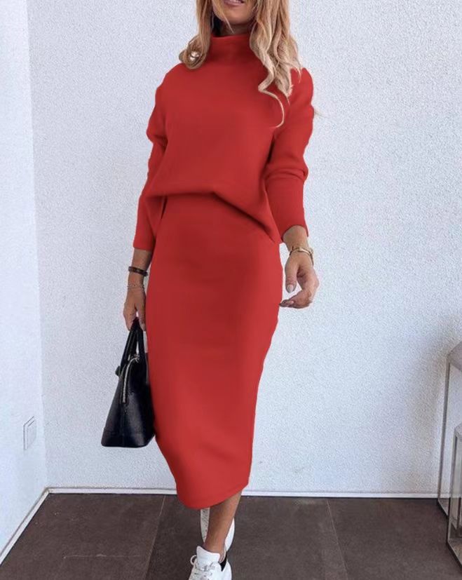 Ensemble deux pièces décontracté pour femme, col en V, patchwork, couleur unie