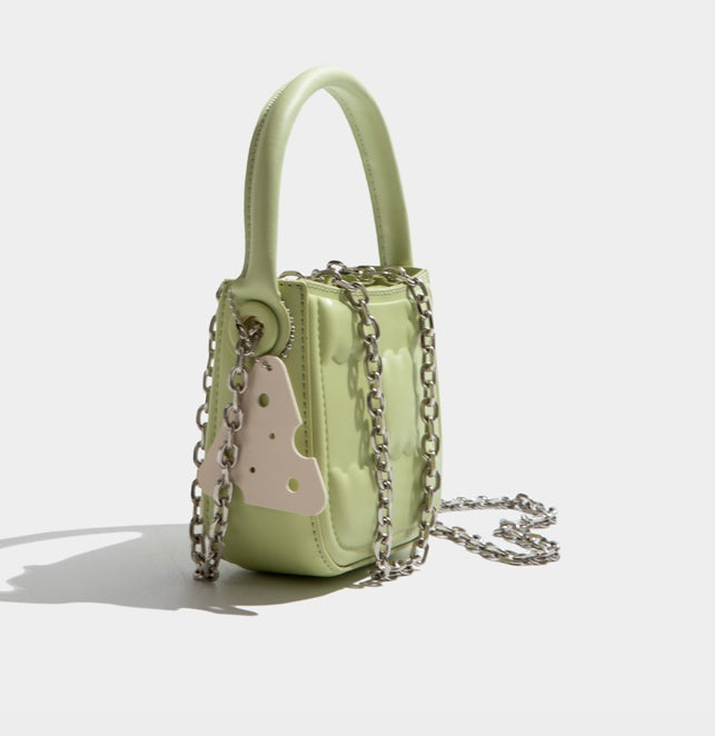 Sac carré en PU pour femme avec fermeture magnétique et bandoulière unique