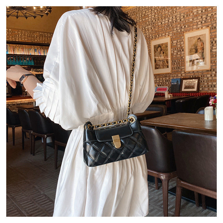 French niche set high-quality chain shoulder bag