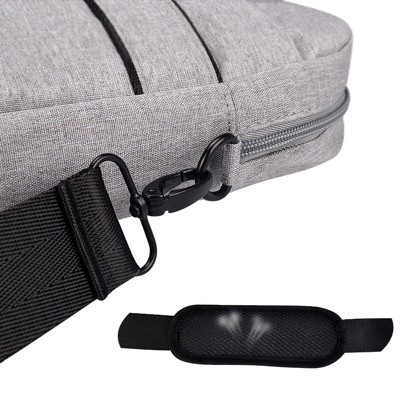 Sac à bandoulière pour ordinateur portable en tissu Oxford avec fermeture éclair