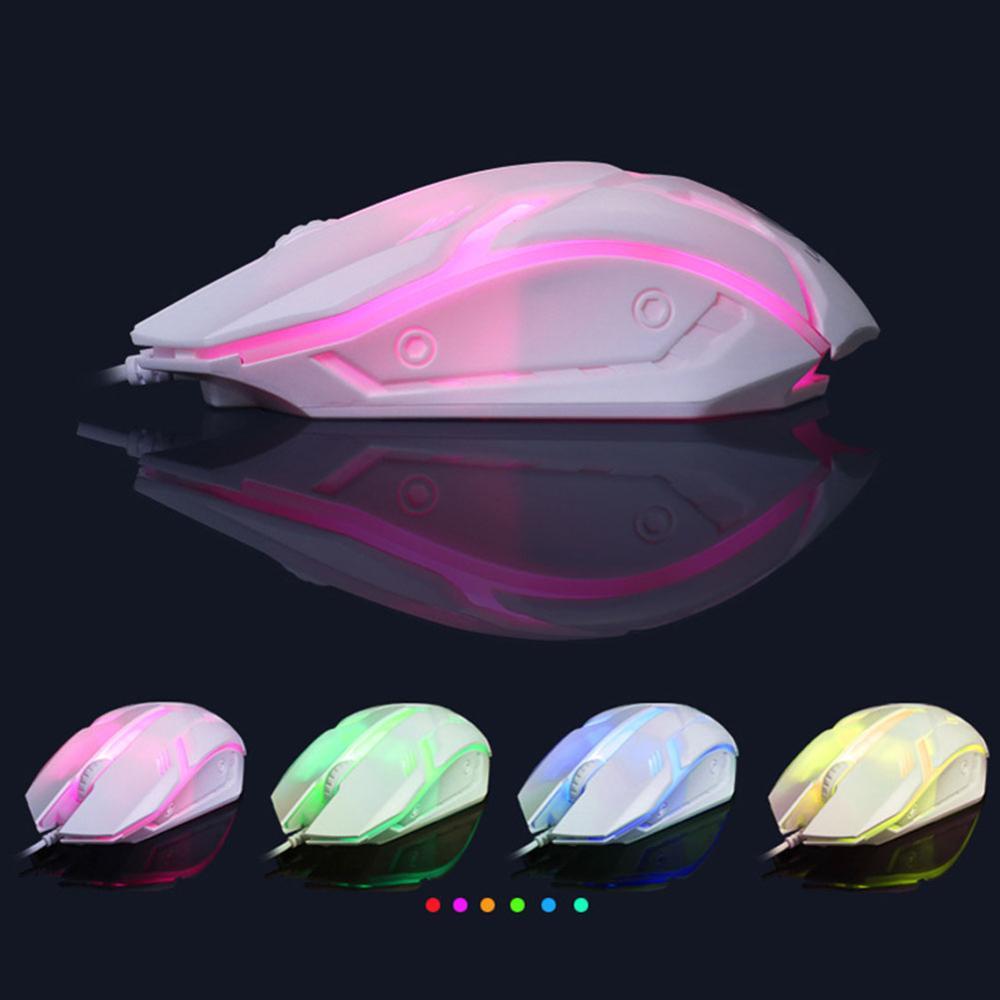 Gaming Keyboard and Mouse Set Wired USB Backlit Ergonomic 104 Keys 1600 DPI