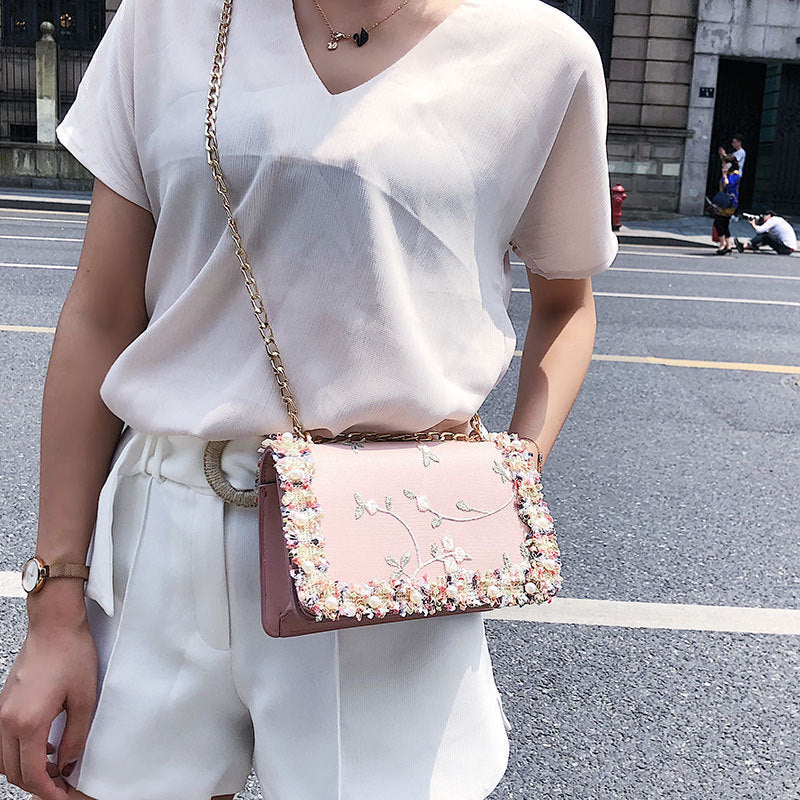 Wild Messenger Chain Shoulder Bag 13x7.5cm with 125cm Strap