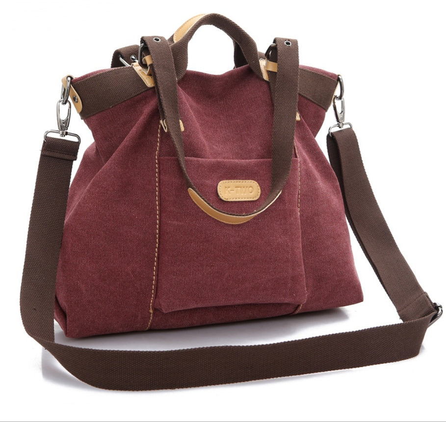 Vintage Casual Canvas Student Handbag Shoulder Bag