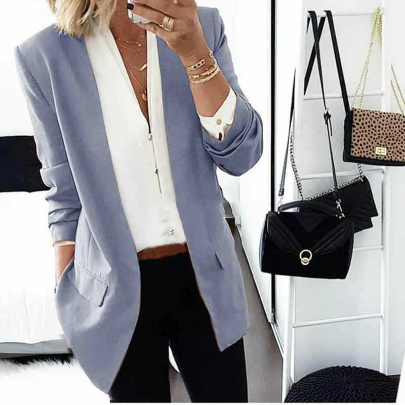 Slim Fit Polyester Blazer in Multiple Colors, Sizes S-XXXL