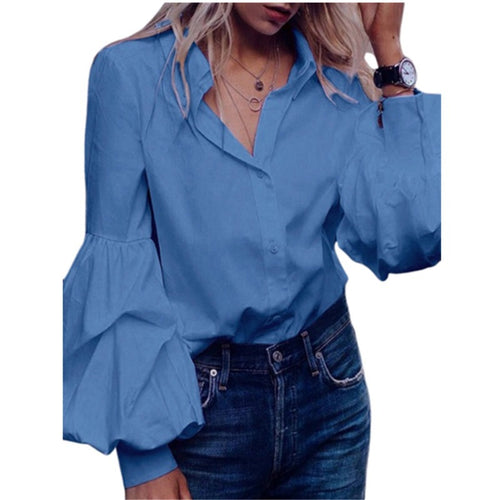 Lantern Long Sleeve Cardigan Shirt