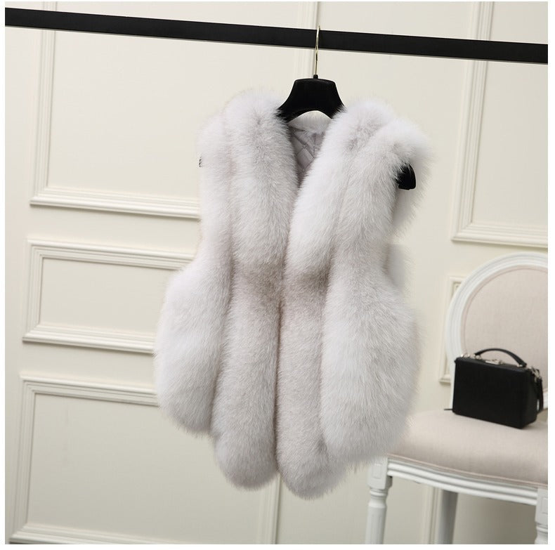 Faux Fox Fur Vest Fashion