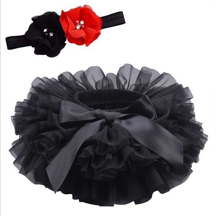 Children's Net Yarn Half-Length Skirt