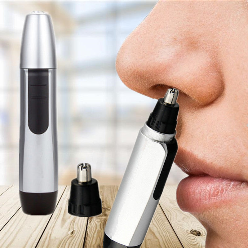 Electric Nose Hair Trimmer for Men & Women – Waterproof Ear & Face Razor with Stainless Steel Blade