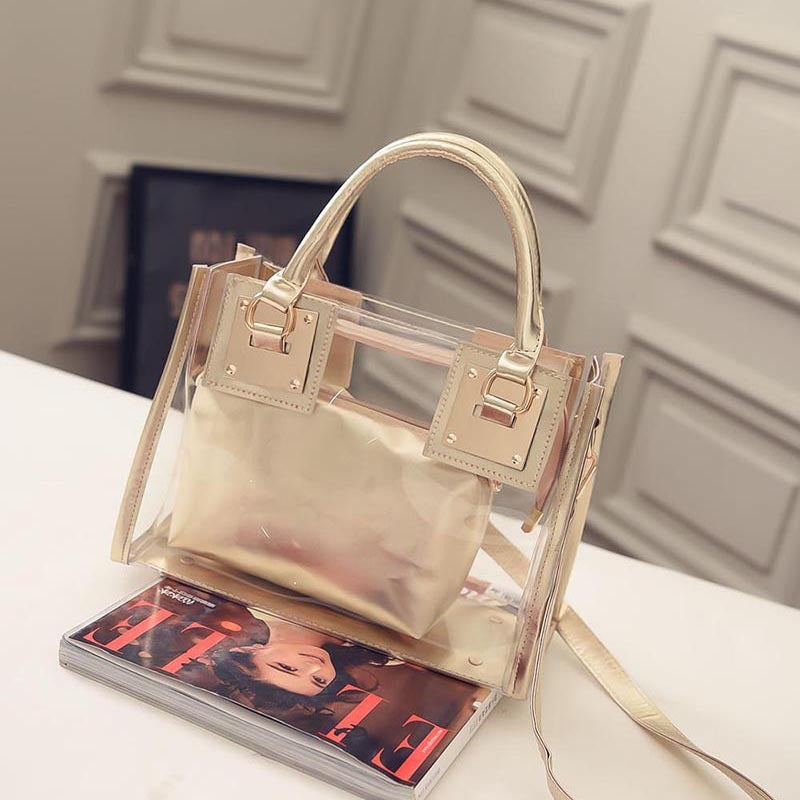Sac transparent en PVC « Mère et enfant » 20x26x12cm