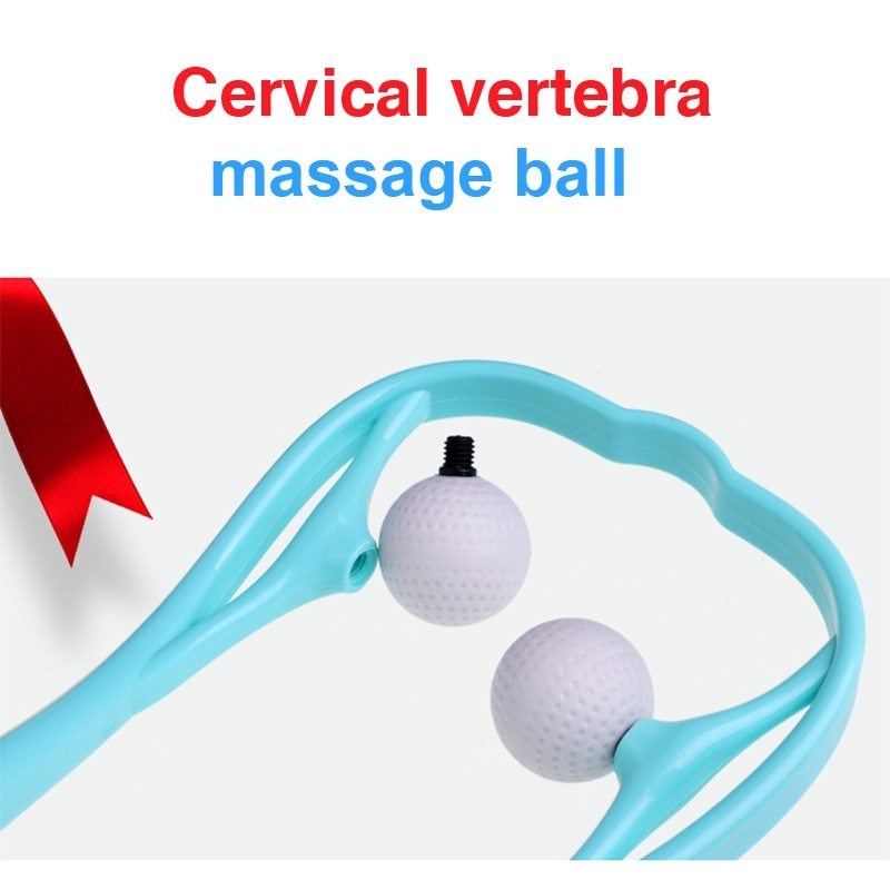 Plastic Neck and Shoulder Pressure Point Massage Roller for Trigger Point Relief