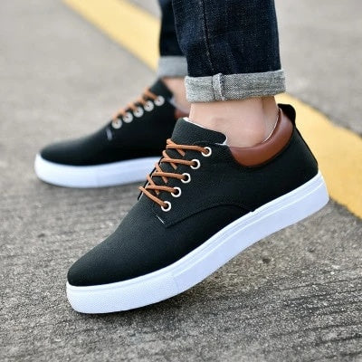 Breathable Mens Casual Canvas Sport Shoes with Rubber Sole