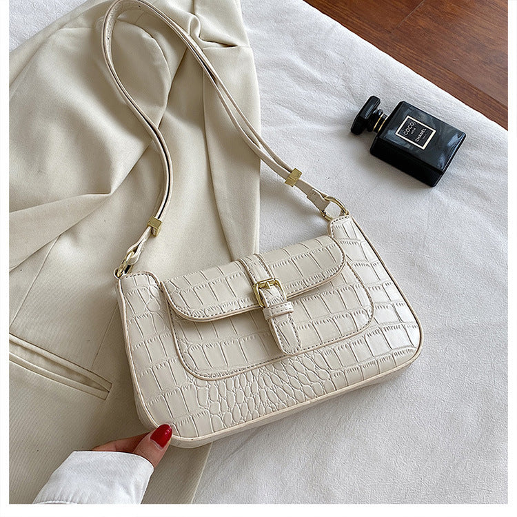 All-Match PU Leather Shoulder Crossbody Bag 25CM