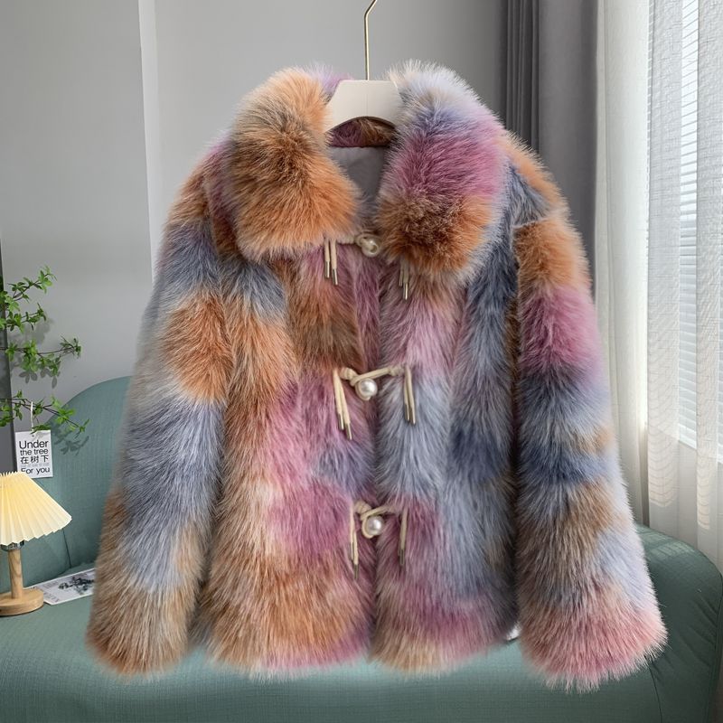 Women's Classic Urban Style Knitted Jacket with Buttons