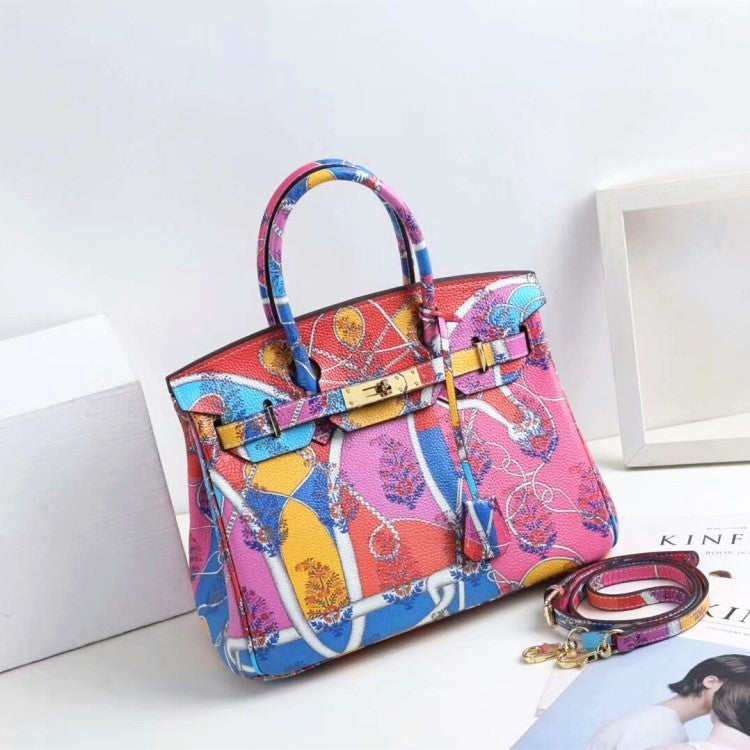 Women's Animal Print Leather Handbag Crossbody Shoulder Bag