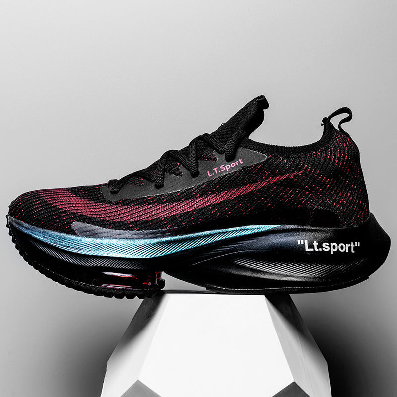 High Rise Casual Flyweave Shoes with Thick MD Air Cushion Soles