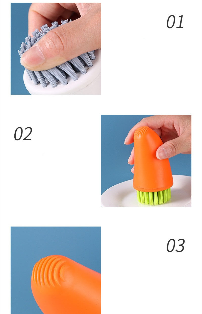 Multifunctional Nylon Carrot Brush Kitchen Gadget