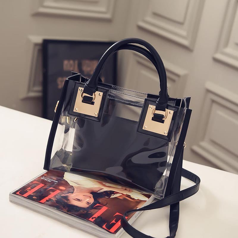 Sac transparent en PVC « Mère et enfant » 20x26x12cm