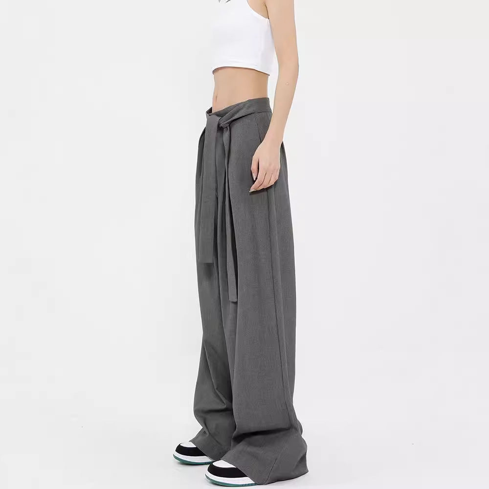 Pantalon Femme Décontracté Large Taille Moyenne