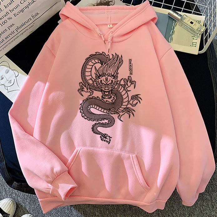 Pulls à capuche Dragon Chinois pour hommes